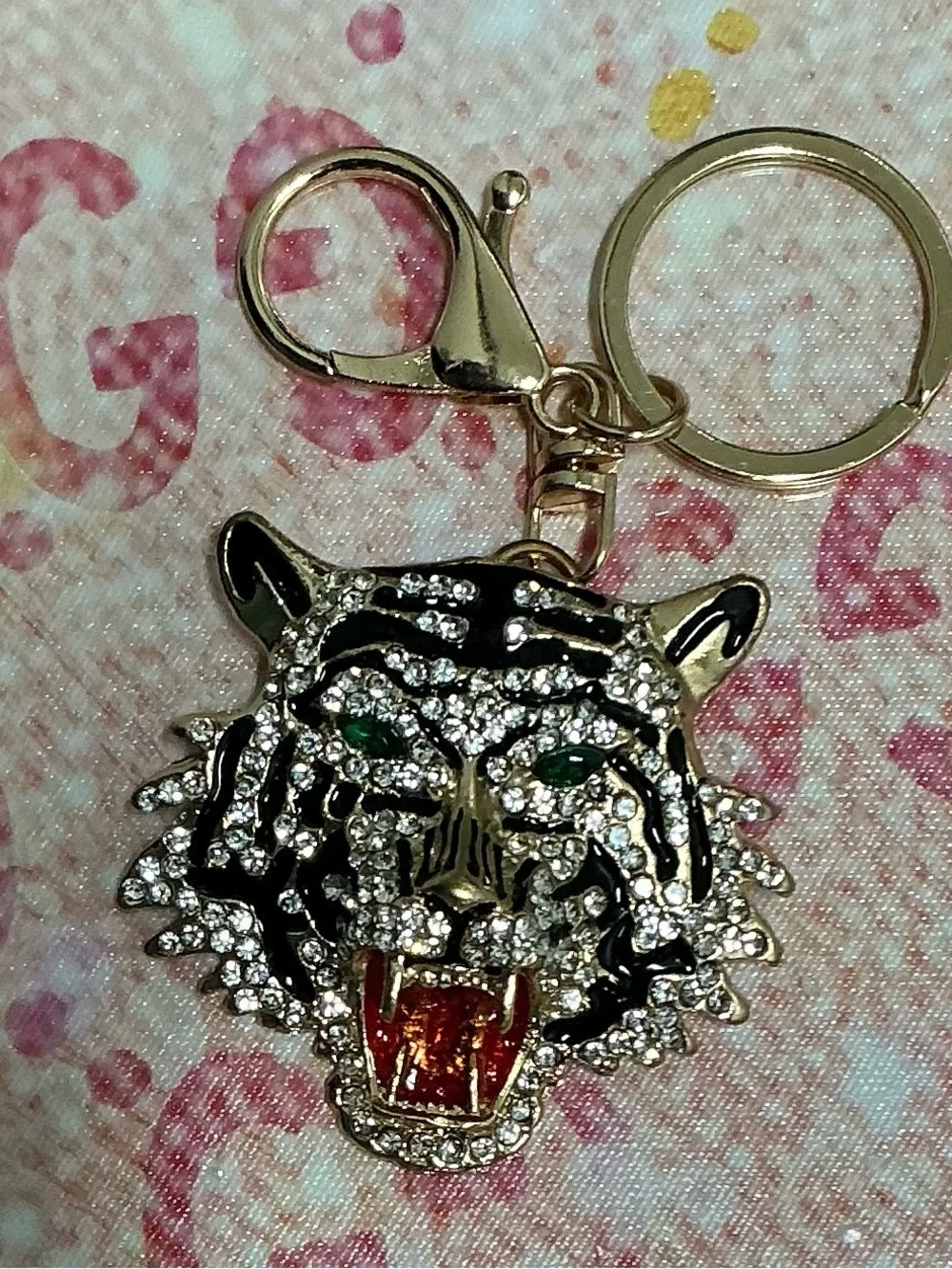 🐅LARGE CRYSTAL TIGER HEAD BAG CHARM